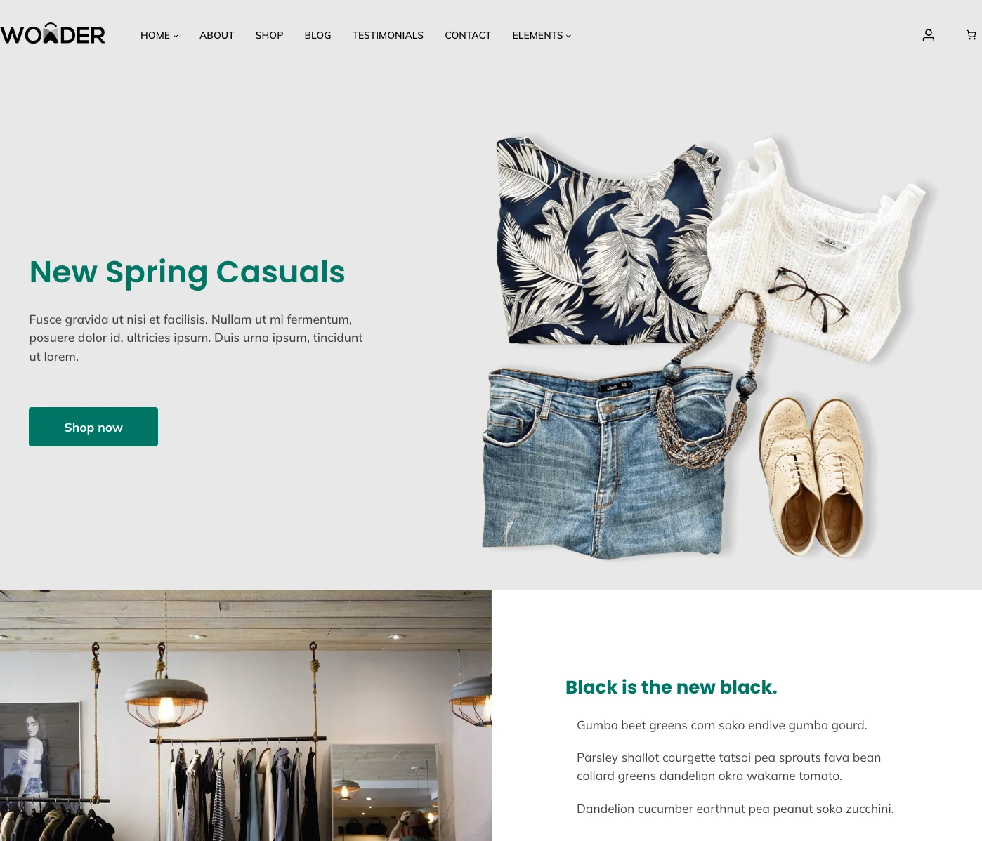 YITH Wonder demo — a true Full Site Editing block theme built for WooCommerce by the team behind YITH plugins